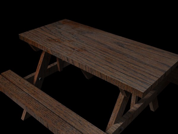 picnic table 3d lwo - Picnic table by Irish Wolf Productions